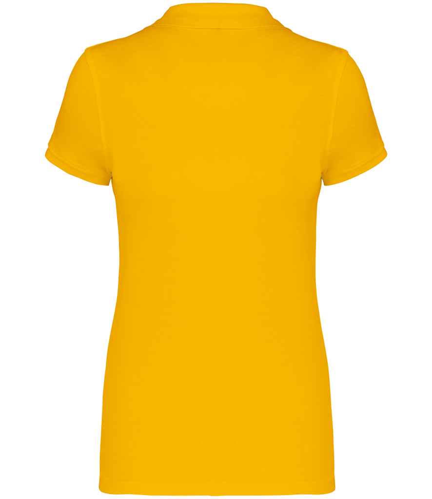 Kariban Ladies Short Sleeve Piqué Polo Shirt | Yellow - Image 2