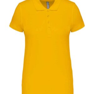 Kariban Ladies Short Sleeve Piqué Polo Shirt | Yellow