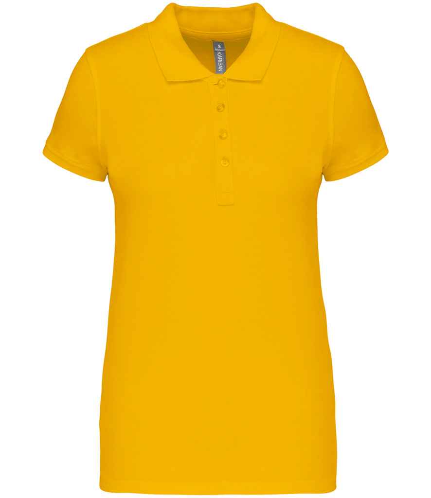 Kariban Ladies Short Sleeve Piqué Polo Shirt | Yellow