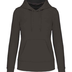 Kariban Ladies Eco Friendly Hooded Sweatshirt | Dark Grey