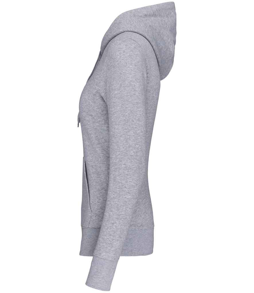 Kariban Ladies Eco Friendly Hooded Sweatshirt | Oxford Grey - Image 3
