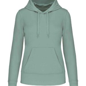 Kariban Ladies Eco Friendly Hooded Sweatshirt | Sage