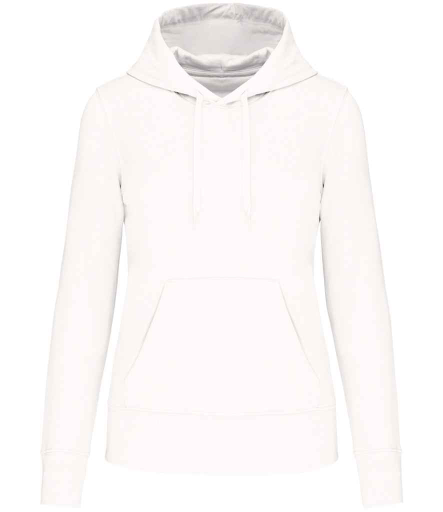 Kariban Ladies Eco Friendly Hooded Sweatshirt | White