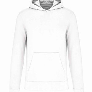 Kariban Kids Eco Friendly Hooded Sweatshirt | White