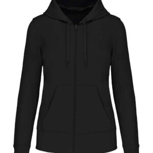 Kariban Ladies Eco Friendly Full Zip Hoodie | Black