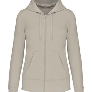 Kariban Ladies Eco Friendly Full Zip Hoodie | Clay