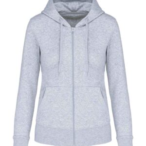 Kariban Ladies Eco Friendly Full Zip Hoodie | Oxford Grey