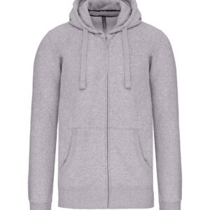 Kariban Full Zip Hooded Sweatshirt | Oxford Grey