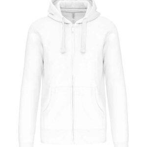 Kariban Full Zip Hooded Sweatshirt | White