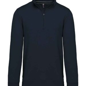 Kariban Zip Neck Sweatshirt | Navy