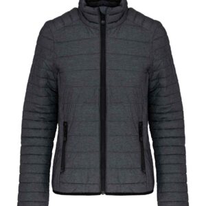 Kariban Ladies Lightweight Padded Jacket | Marl Dark Grey