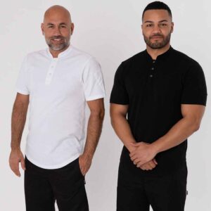 Le Chef Knitted Piqué Chef's Shirt | Black