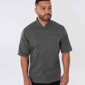 Le Chef Asymmetric Chef's Jacket | Grey Heather