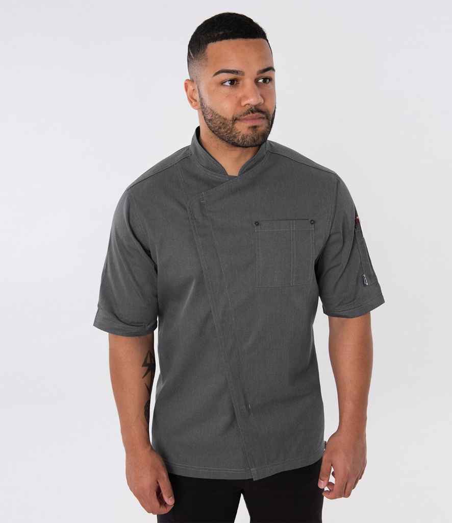Le Chef Asymmetric Chef's Jacket | Grey Heather