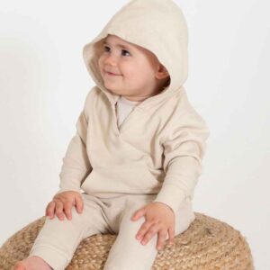 Larkwood Kids Sustainable Hoodie | Light Stone