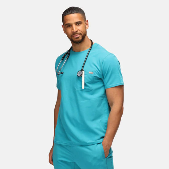 Behrens Miles Men's Scrub Top - Image 6