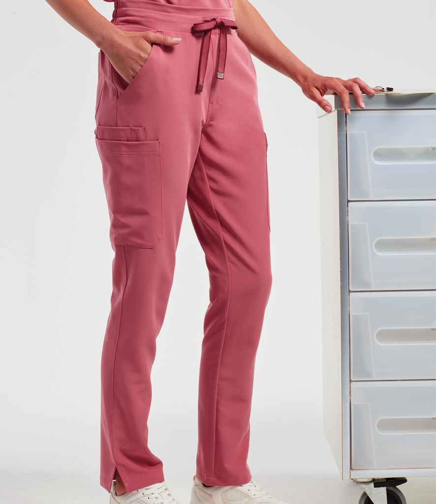 Onna by Premier Ladies Relentless Onna-Stretch Cargo Trousers | Calm Pink - Image 2