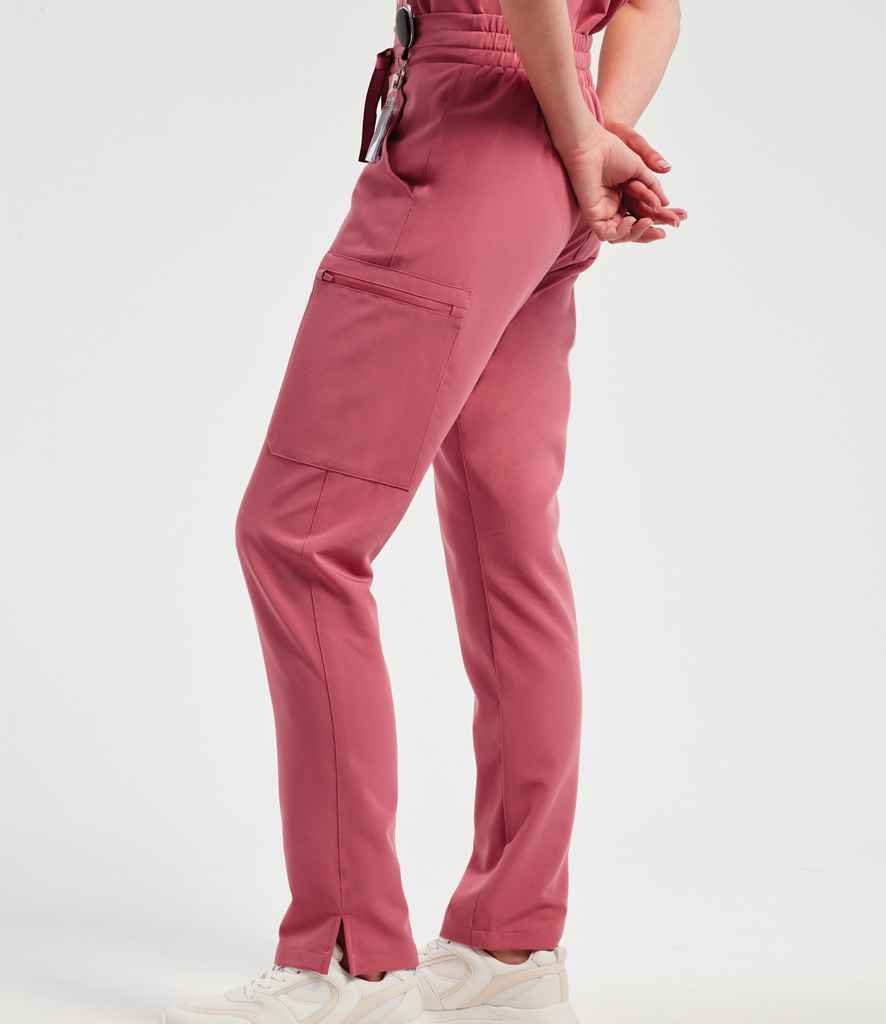 Onna by Premier Ladies Relentless Onna-Stretch Cargo Trousers | Calm Pink - Image 3