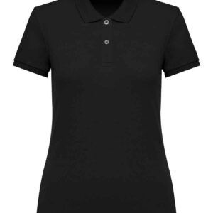 Native Spirit Ladies Piqué Polo Shirt | Black