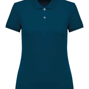 Native Spirit Ladies Piqué Polo Shirt | Peacock Blue