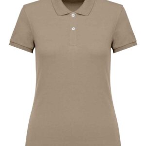Native Spirit Ladies Piqué Polo Shirt | Wet Sand