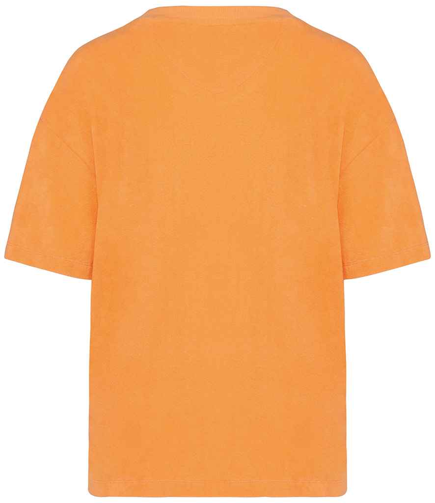 Native Spirit Ladies Terry Towel T-Shirt | Apricot - Image 2
