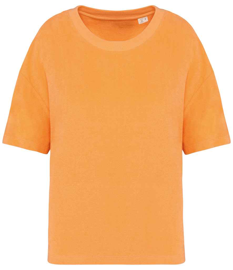 Native Spirit Ladies Terry Towel T-Shirt | Apricot