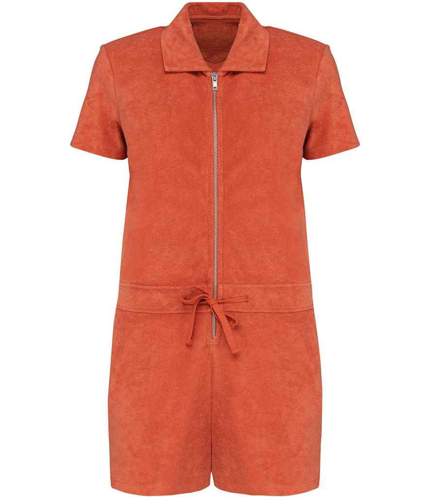 Native Spirit Ladies Eco Friendly Terry Towel Short Overall | Sweet Pomelo