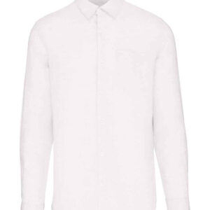 Native Spirit Long Sleeve Linen Shirt | White