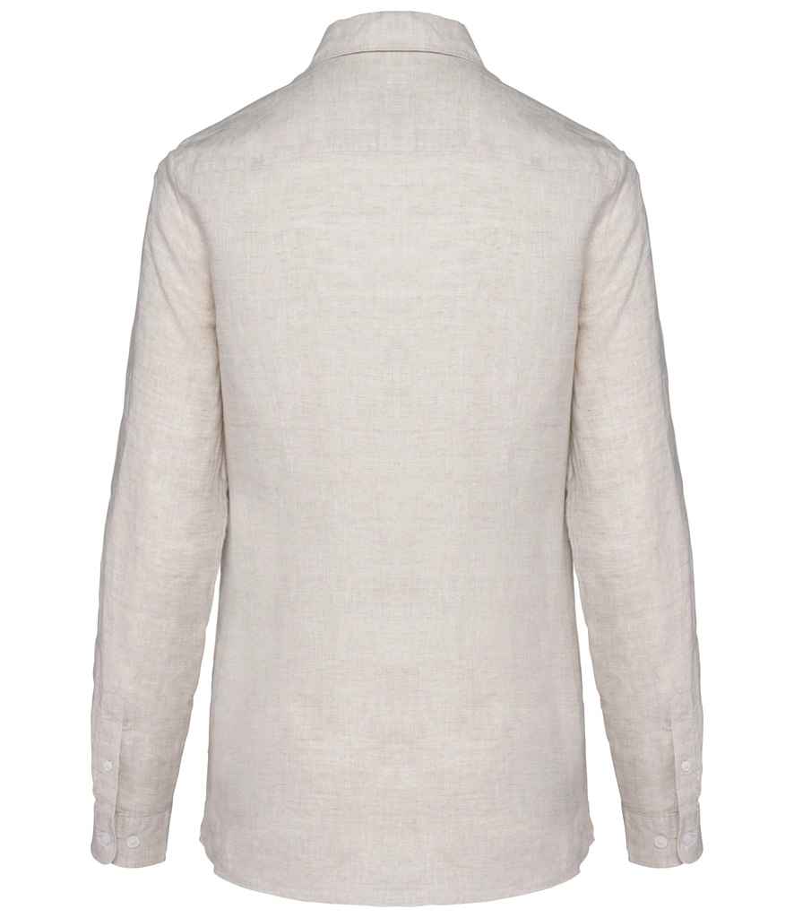 Native Spirit Ladies Long Sleeve Linen Shirt | Linen - Image 2