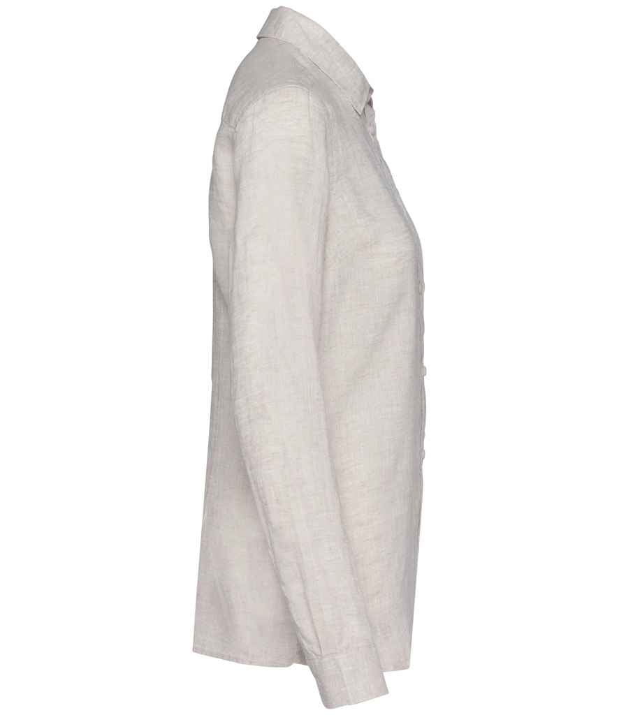 Native Spirit Ladies Long Sleeve Linen Shirt | Linen - Image 3