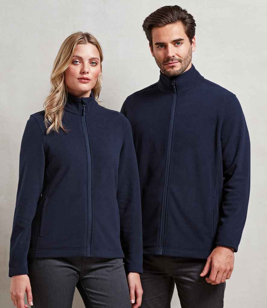 Premier Ladies Recyclight® Full Zip Micro Fleece Jacket | Navy - Image 2