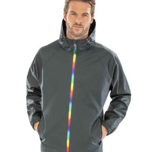 Result Genuine Recycled Prism PU Waterproof Jacket | Black Olive
