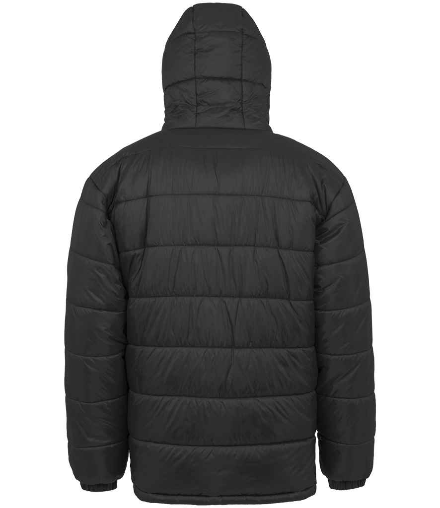 Result Genuine Recycled Hooded Padded Parka Jacket | Black - Image 3