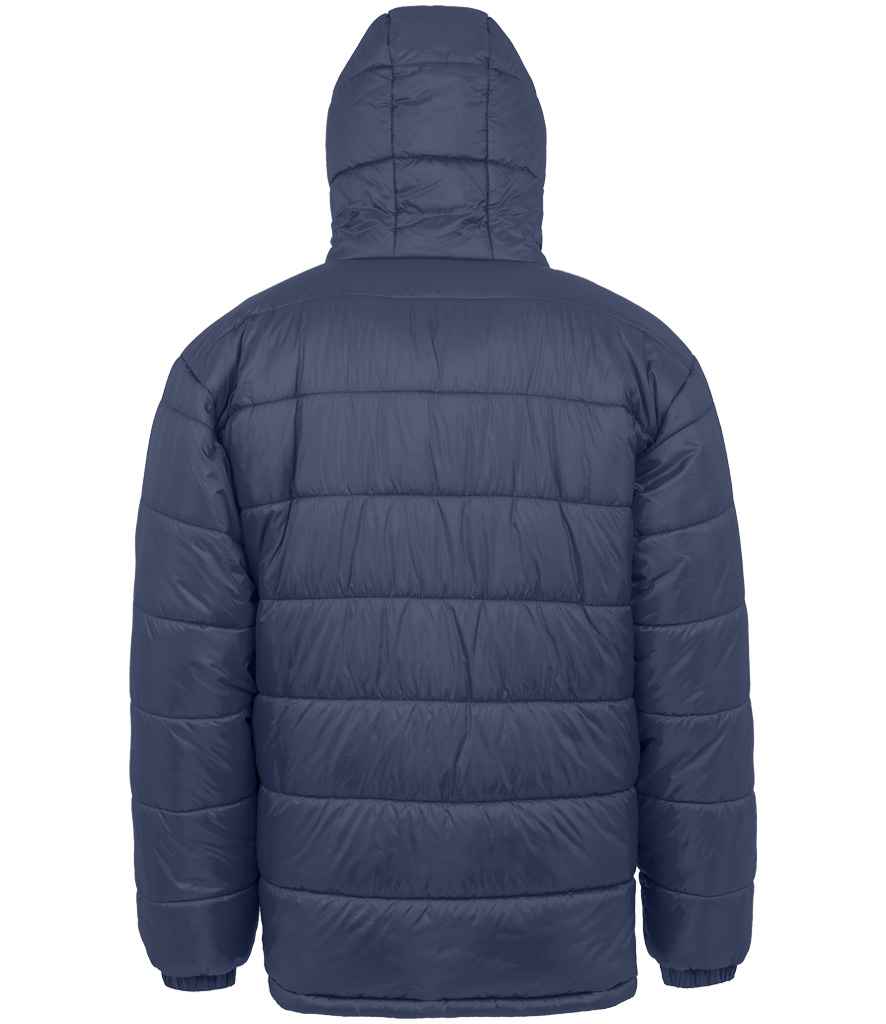 Result Genuine Recycled Hooded Padded Parka Jacket | Navy - Image 2