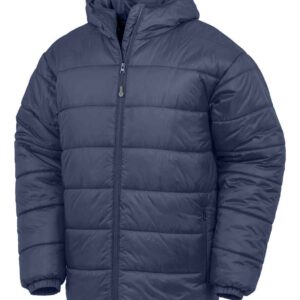 Result Genuine Recycled Hooded Padded Parka Jacket | Navy