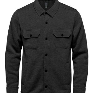 Stormtech Avalante Knitted Fleece Shirt Jacket | Black Heather