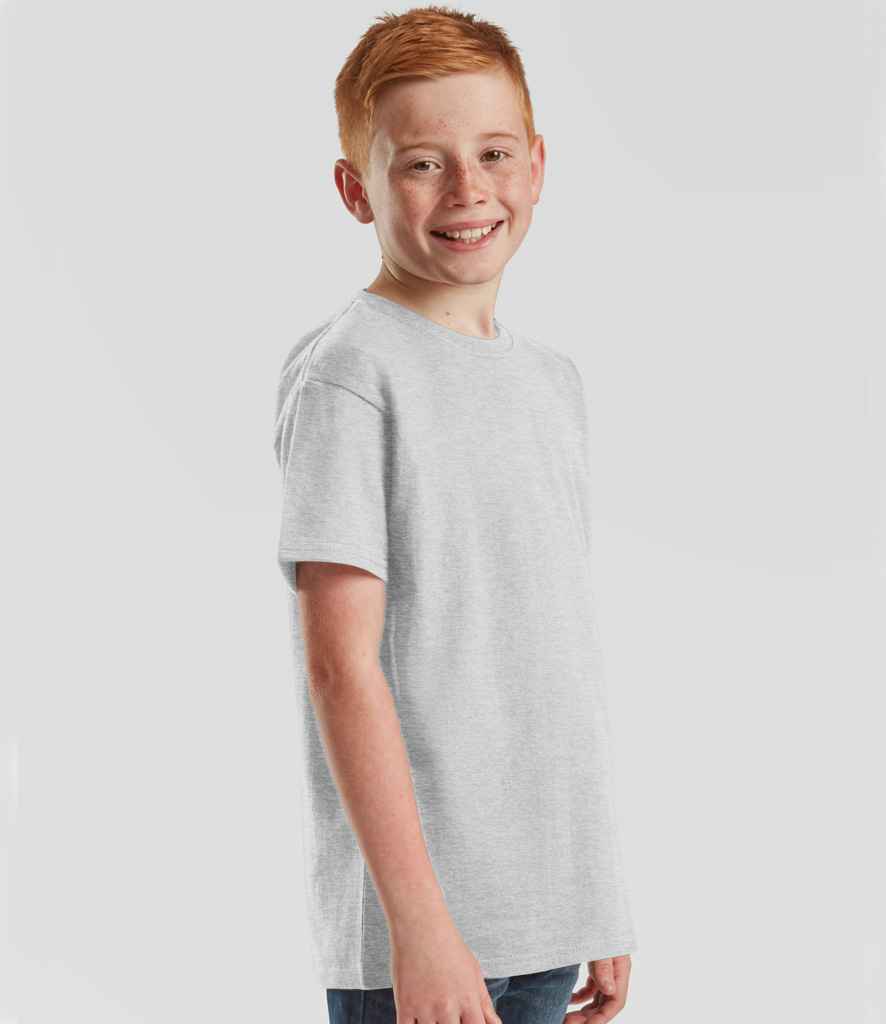 Fruit of the Loom Kids Iconic 195 Premium T-Shirt | Heather Grey