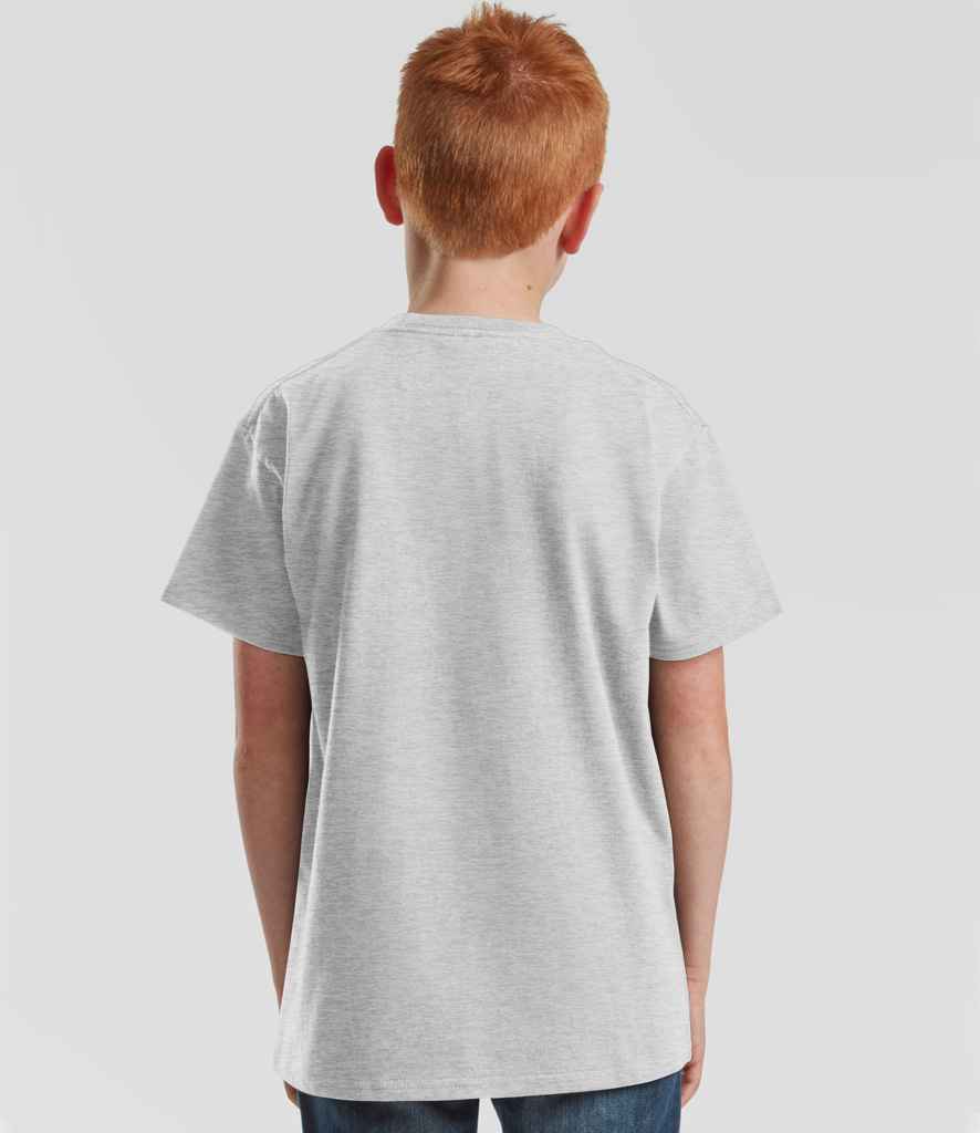 Fruit of the Loom Kids Iconic 195 Premium T-Shirt | Heather Grey - Image 2