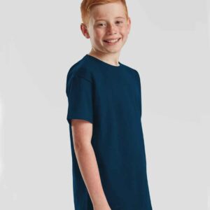 Fruit of the Loom Kids Iconic 195 Premium T-Shirt | Mountain Blue