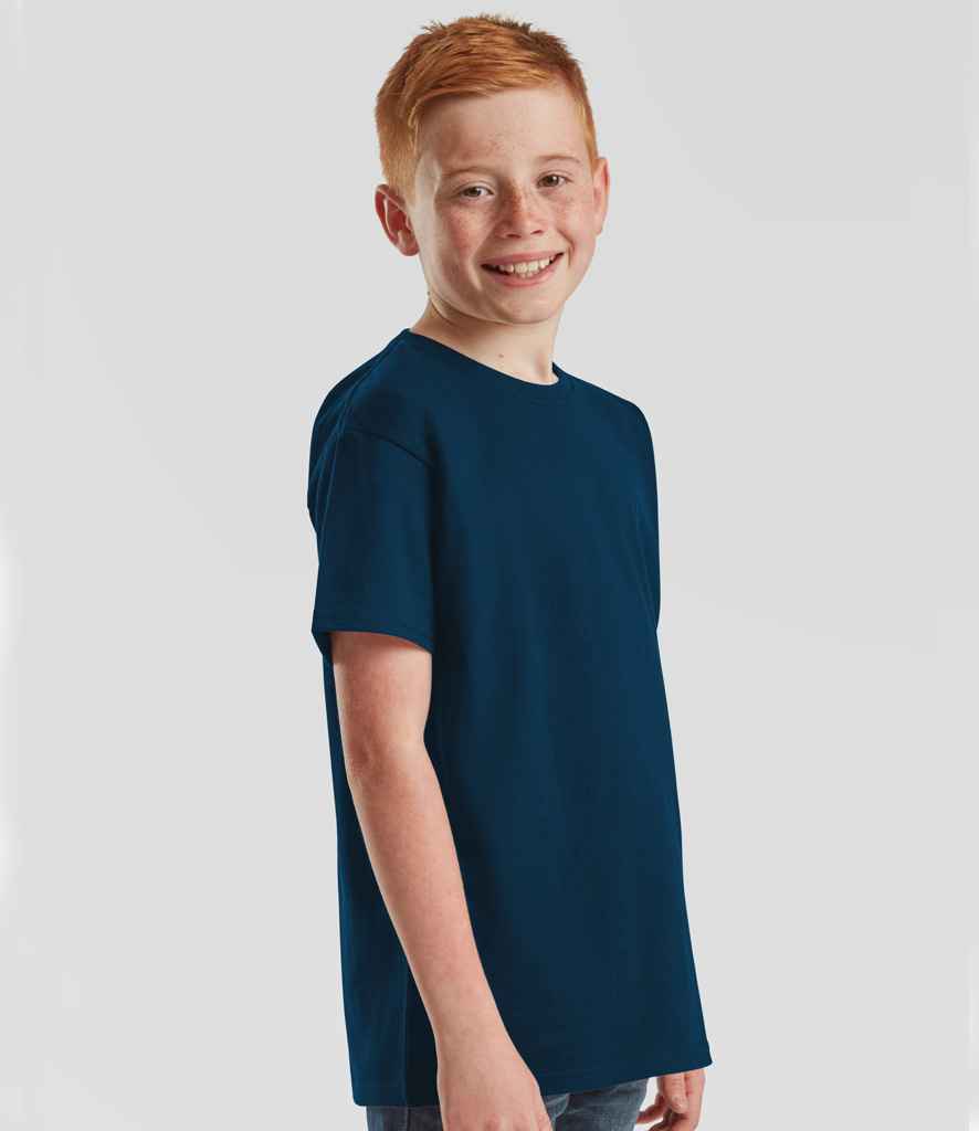 Fruit of the Loom Kids Iconic 195 Premium T-Shirt | Mountain Blue