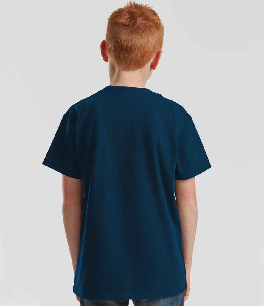 Fruit of the Loom Kids Iconic 195 Premium T-Shirt | Mountain Blue - Image 2