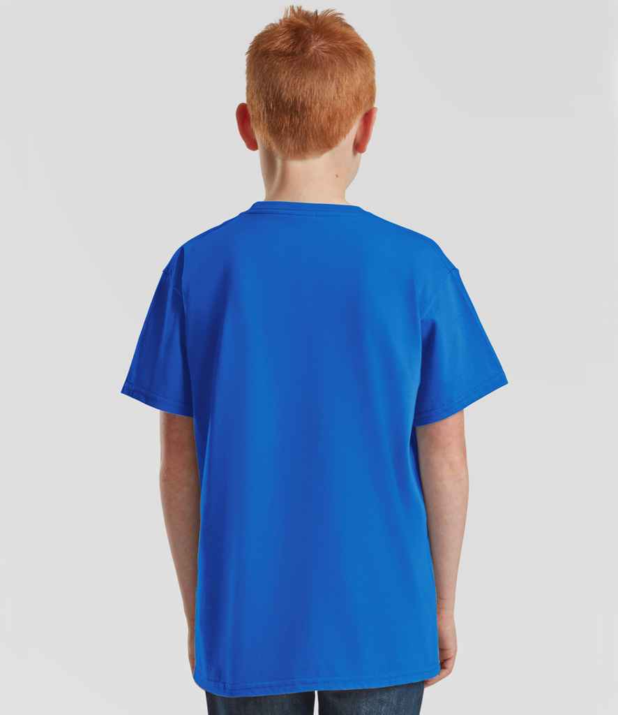 Fruit of the Loom Kids Iconic 195 Premium T-Shirt | Royal Blue - Image 3