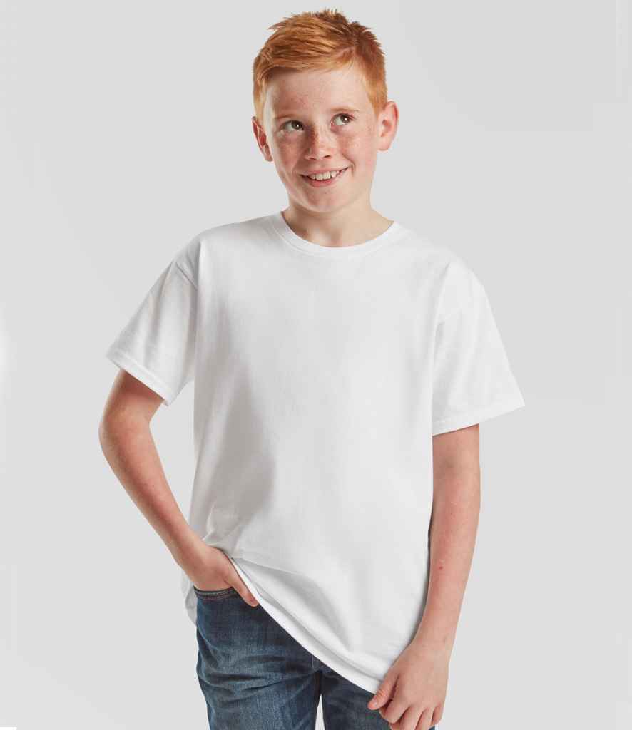 Fruit of the Loom Kids Iconic 195 Premium T-Shirt | White