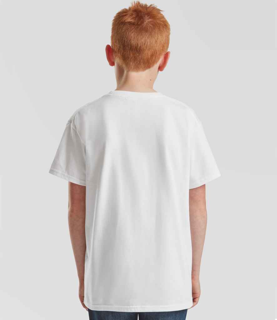 Fruit of the Loom Kids Iconic 195 Premium T-Shirt | White - Image 2