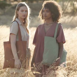 Westford Mill Organic Cotton In Conversion Bag for Life | Dusty Green