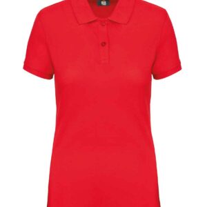 Kariban Ladies Anti-Bacterial Piqué Polo Shirt | Red