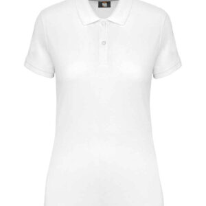 Kariban Ladies Anti-Bacterial Piqué Polo Shirt | White