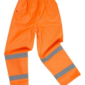 Warrior Hi-Vis Overtrousers | Fluorescent Orange