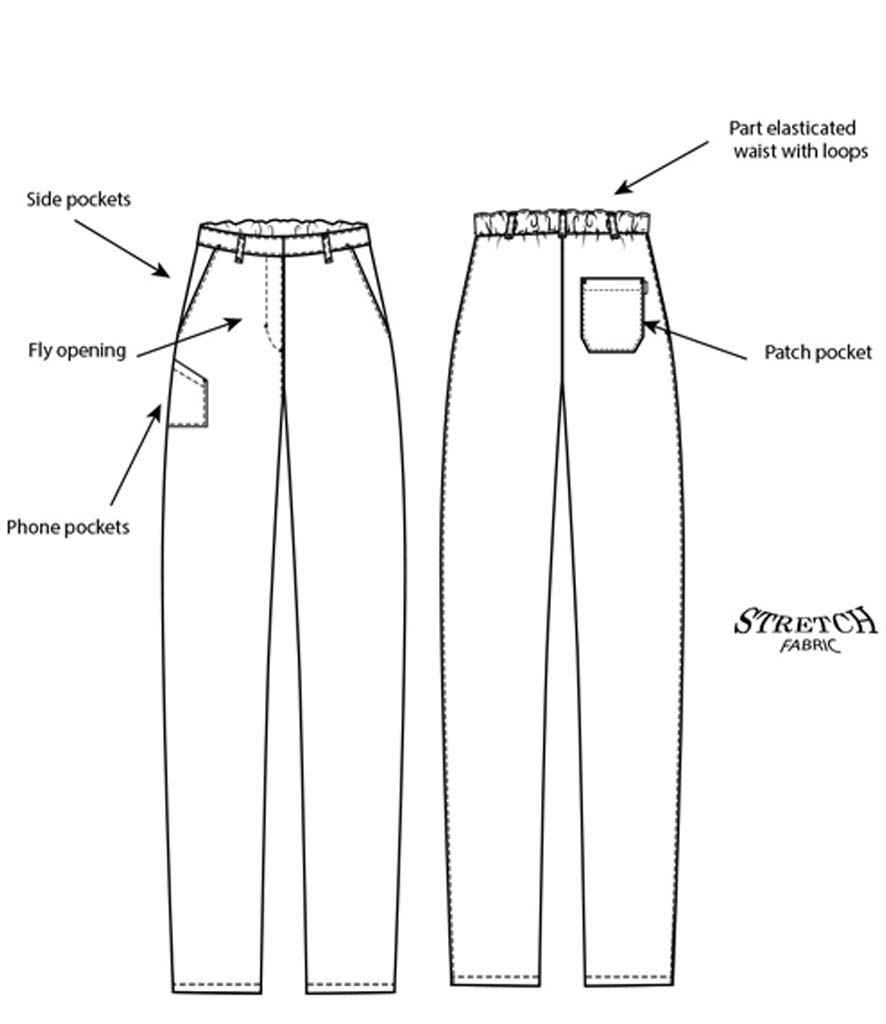 AFD Ladies Slim Fit Stretch Trousers | Black - Image 5